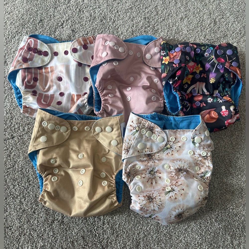 Little River Cloth Pocket Diaper + natural fiber inserts